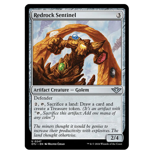 Magic The Gathering - Outlaws of Thunder Junction - Redrock Sentinel - 0247