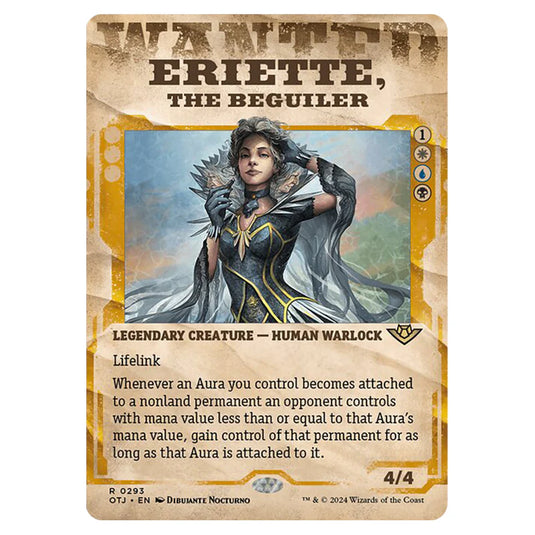 Magic The Gathering - Outlaws of Thunder Junction - Eriette, the Beguiler (Wanted Poster) - 0293