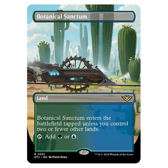 Magic The Gathering - Outlaws of Thunder Junction - Botanical Sanctum (Borderless Card) - 0301