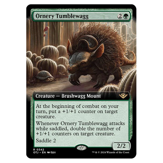 Magic The Gathering - Outlaws of Thunder Junction - Ornery Tumblewagg (Extended Art) - 0342