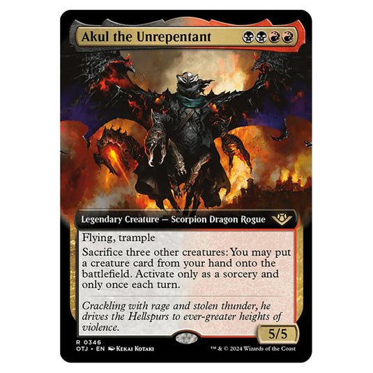 Magic The Gathering - Outlaws of Thunder Junction - Akul the Unrepentant (Extended Art) - 0346