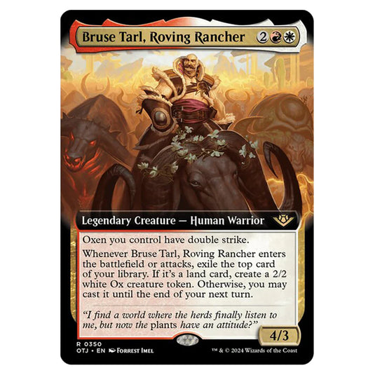 Magic The Gathering - Outlaws of Thunder Junction - Bruse Tarl, Roving Rancher (Extended Art) - 0350