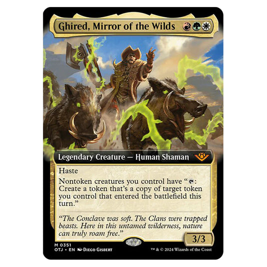 Magic The Gathering - Outlaws of Thunder Junction - Ghired, Mirror of the Wilds (Extended Art) - 0351