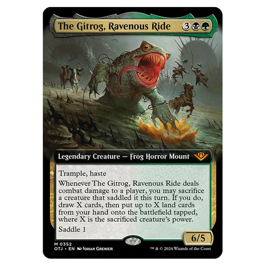 Magic The Gathering - Outlaws of Thunder Junction - The Gitrog, Ravenous Ride (Extended Art) - 0352