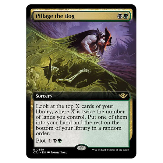Magic The Gathering - Outlaws of Thunder Junction - Pillage the Bog (Extended Art) - 0359