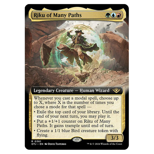 Magic The Gathering - Outlaws of Thunder Junction - Riku of Many Paths (Extended Art) - 0361