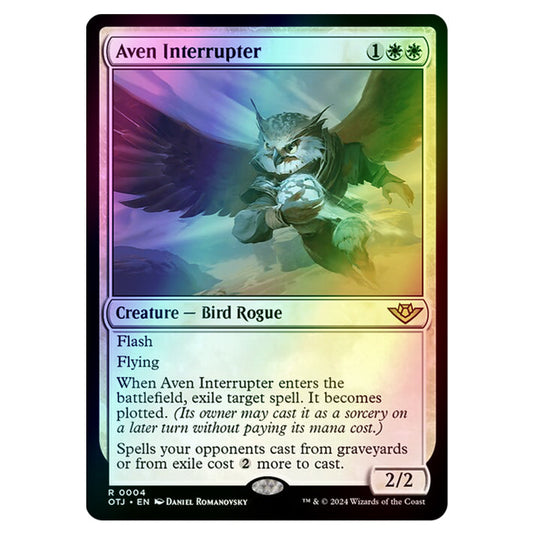 Magic The Gathering - Outlaws of Thunder Junction - Aven Interrupter - 0004 (Foil)