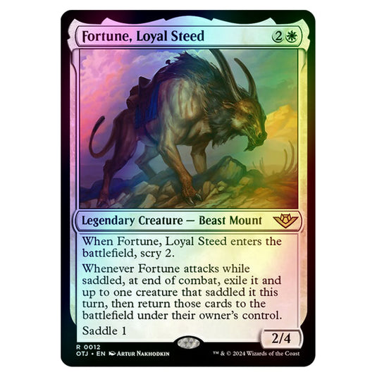 Magic The Gathering - Outlaws of Thunder Junction - Fortune, Loyal Steed - 0012 (Foil)