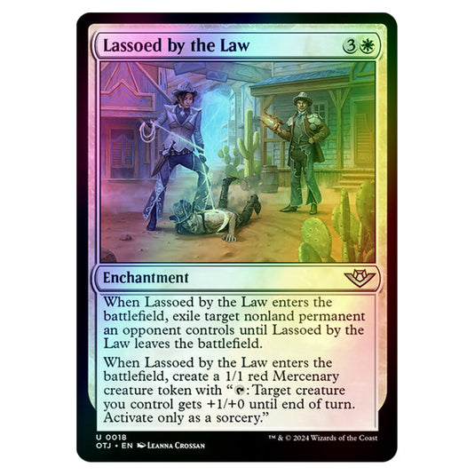 Magic The Gathering - Outlaws of Thunder Junction - Lassoed by the Law - 0018 (Foil)