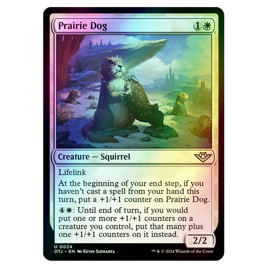 Magic The Gathering - Outlaws of Thunder Junction - Prairie Dog - 0024 (Foil)