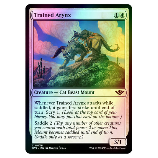 Magic The Gathering - Outlaws of Thunder Junction - Trained Arynx - 0036 (Foil)
