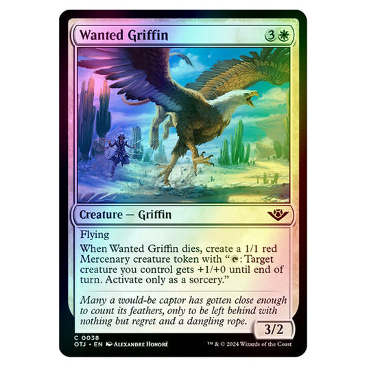 Magic The Gathering - Outlaws of Thunder Junction - Wanted Griffin - 0038 (Foil)