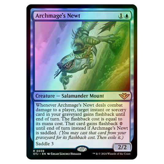 Magic The Gathering - Outlaws of Thunder Junction - Archmage's Newt - 0039 (Foil)