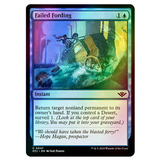 Magic The Gathering - Outlaws of Thunder Junction - Failed Fording - 0047 (Foil)