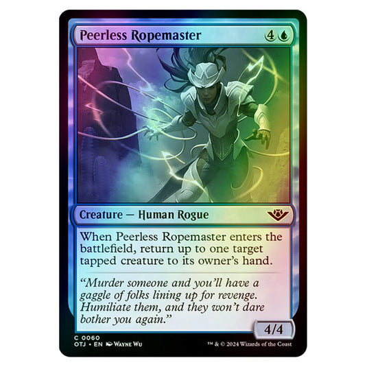 Magic The Gathering - Outlaws of Thunder Junction - Peerless Ropemaster - 0060 (Foil)