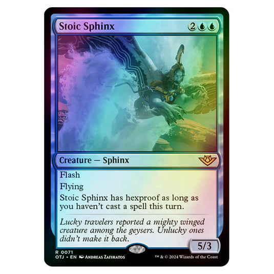 Magic The Gathering - Outlaws of Thunder Junction - Stoic Sphinx - 0071 (Foil)