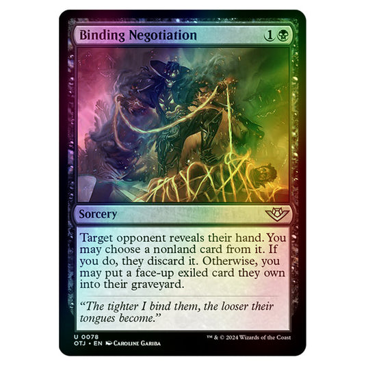 Magic The Gathering - Outlaws of Thunder Junction - Binding Negotiation - 0078 (Foil)