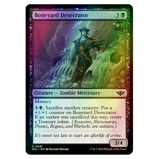 Magic The Gathering - Outlaws of Thunder Junction - Boneyard Desecrator - 0081 (Foil)