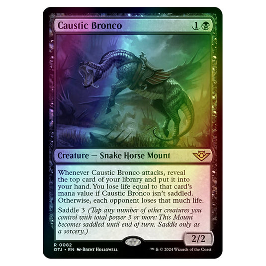 Magic The Gathering - Outlaws of Thunder Junction - Caustic Bronco - 0082 (Foil)