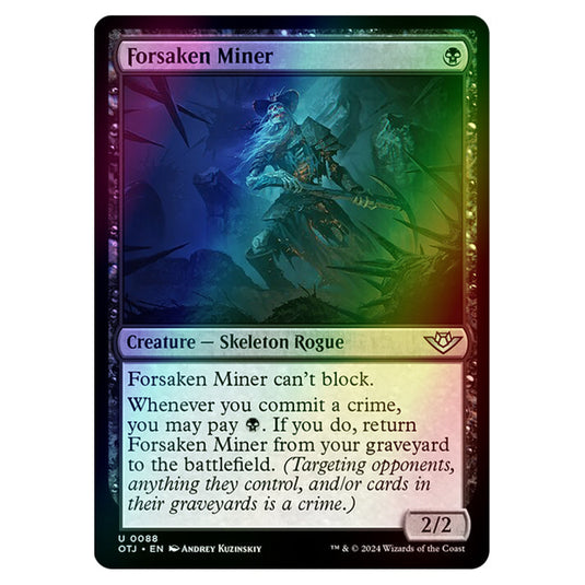 Magic The Gathering - Outlaws of Thunder Junction - Forsaken Miner - 0088 (Foil)