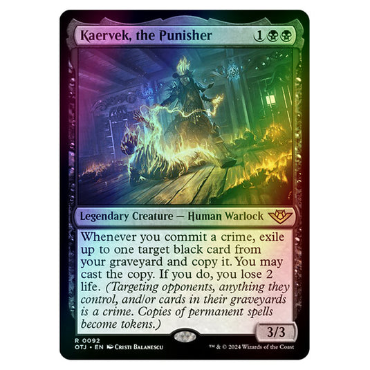 Magic The Gathering - Outlaws of Thunder Junction - Kaervek, the Punisher - 0092 (Foil)