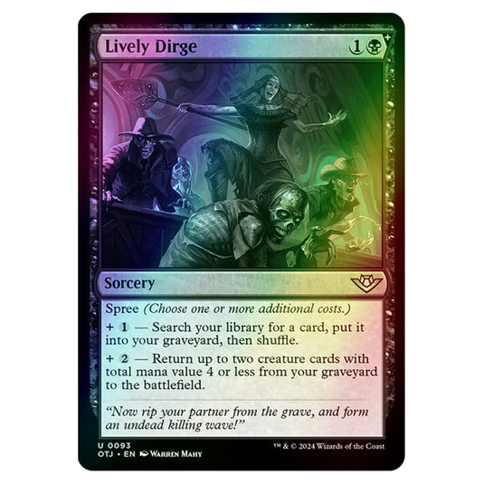 Magic The Gathering - Outlaws of Thunder Junction - Lively Dirge - 0093 (Foil)