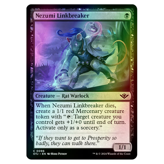 Magic The Gathering - Outlaws of Thunder Junction - Nezumi Linkbreaker - 0096 (Foil)