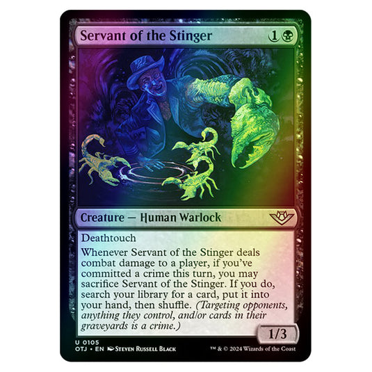 Magic The Gathering - Outlaws of Thunder Junction - Servant of the Stinger - 0105 (Foil)