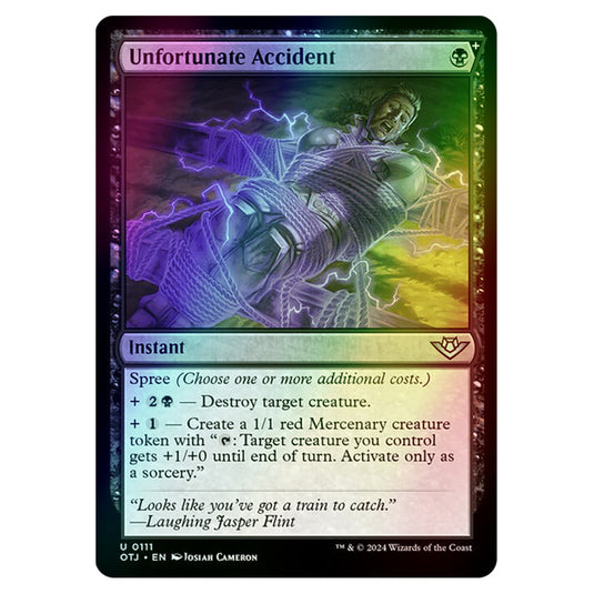 Magic The Gathering - Outlaws of Thunder Junction - Unfortunate Accident - 0111 (Foil)