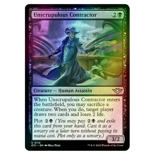 Magic The Gathering - Outlaws of Thunder Junction - Unscrupulous Contractor - 0112 (Foil)