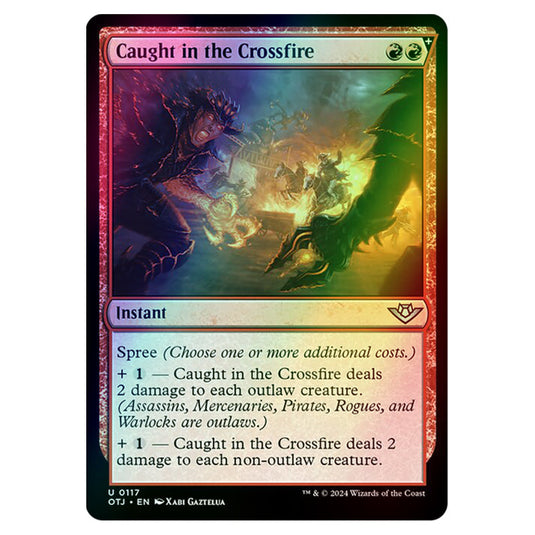 Magic The Gathering - Outlaws of Thunder Junction - Caught in the Crossfire - 0117 (Foil)