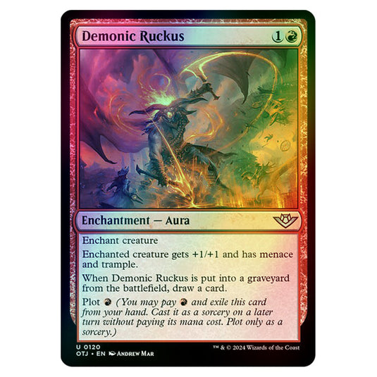 Magic The Gathering - Outlaws of Thunder Junction - Demonic Ruckus - 0120 (Foil)