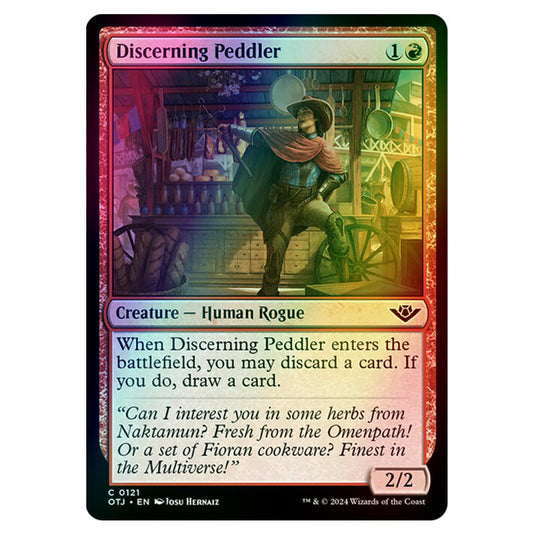 Magic The Gathering - Outlaws of Thunder Junction - Discerning Peddler - 0121 (Foil)