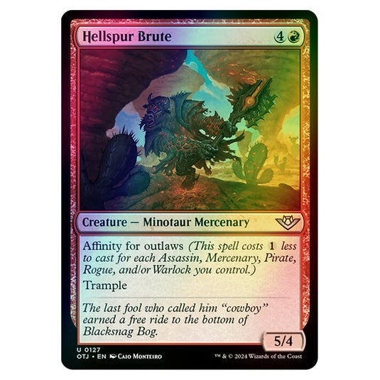 Magic The Gathering - Outlaws of Thunder Junction - Hellspur Brute - 0127 (Foil)