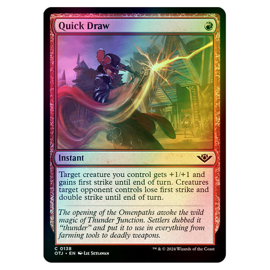 Magic The Gathering - Outlaws of Thunder Junction - Quick Draw - 0138 (Foil)