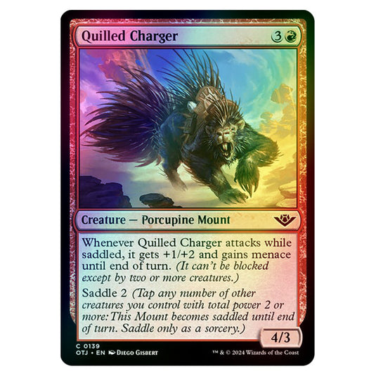 Magic The Gathering - Outlaws of Thunder Junction - Quilled Charger - 0139 (Foil)