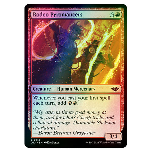 Magic The Gathering - Outlaws of Thunder Junction - Rodeo Pyromancers - 0143 (Foil)