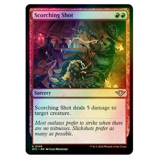 Magic The Gathering - Outlaws of Thunder Junction - Scorching Shot - 0145 (Foil)