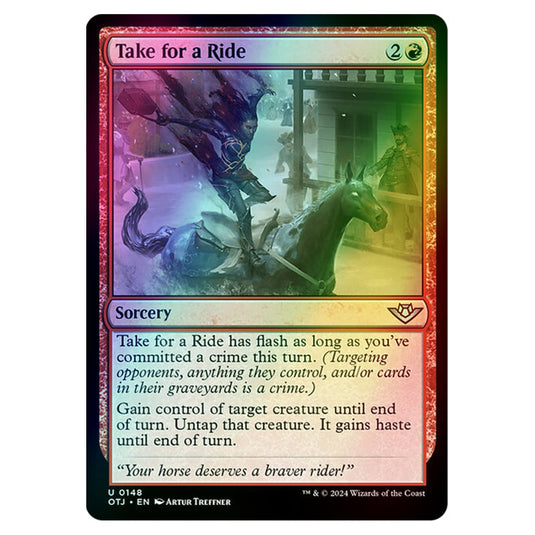 Magic The Gathering - Outlaws of Thunder Junction - Take for a Ride - 0148 (Foil)