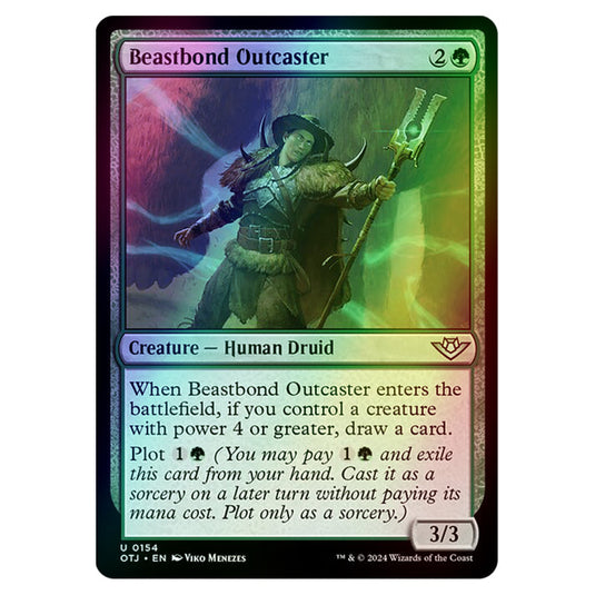 Magic The Gathering - Outlaws of Thunder Junction - Beastbond Outcaster - 0154 (Foil)