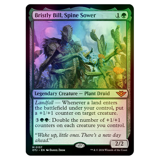 Magic The Gathering - Outlaws of Thunder Junction - Bristly Bill, Spine Sower - 0157 (Foil)