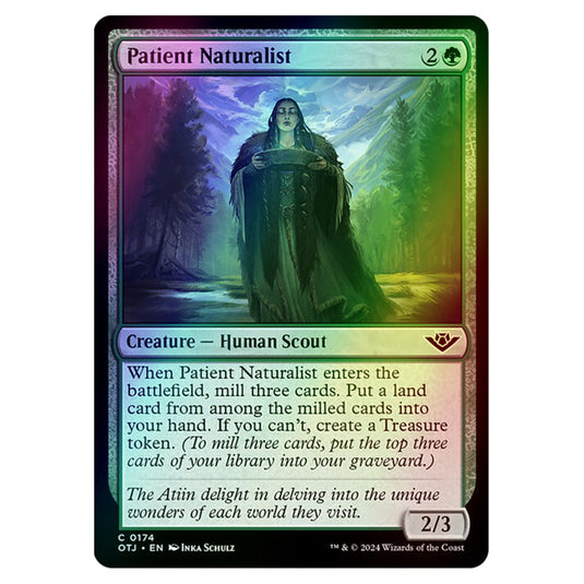 Magic The Gathering - Outlaws of Thunder Junction - Patient Naturalist - 0174 (Foil)