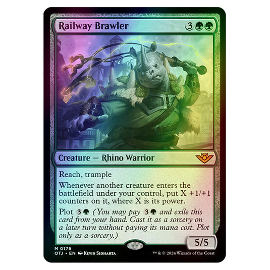 Magic The Gathering - Outlaws of Thunder Junction - Railway Brawler - 0175 (Foil)