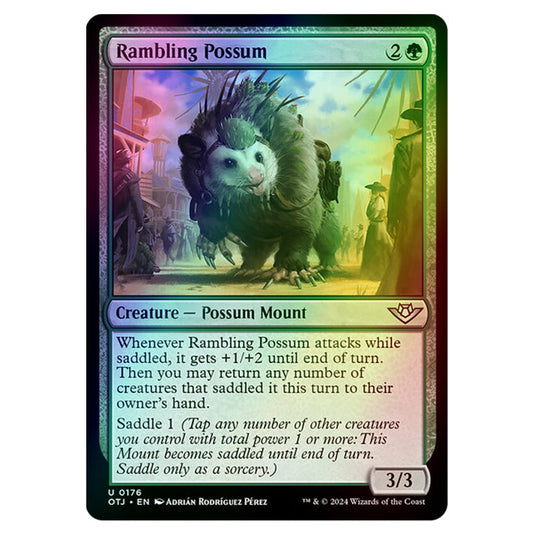 Magic The Gathering - Outlaws of Thunder Junction - Rambling Possum - 0176 (Foil)