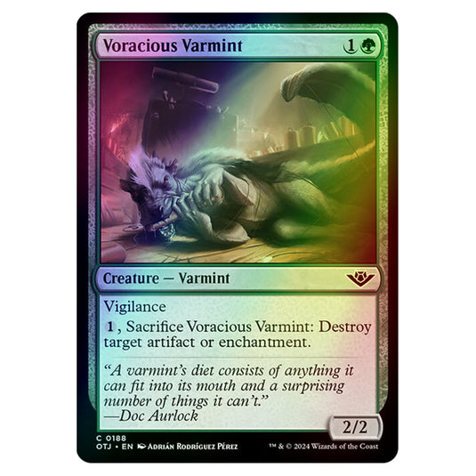 Magic The Gathering - Outlaws of Thunder Junction - Voracious Varmint - 0188 (Foil)
