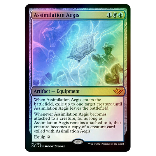 Magic The Gathering - Outlaws of Thunder Junction - Assimilation Aegis - 0192 (Foil)