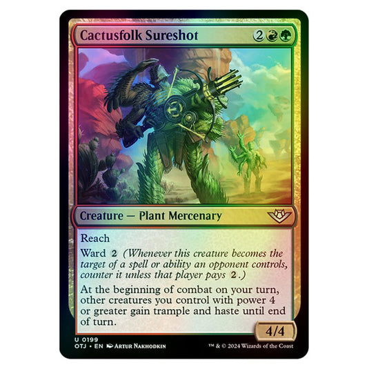 Magic The Gathering - Outlaws of Thunder Junction - Cactusfolk Sureshot - 0199 (Foil)