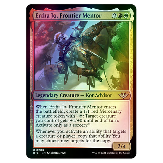 Magic The Gathering - Outlaws of Thunder Junction - Ertha Jo, Frontier Mentor - 0203 (Foil)