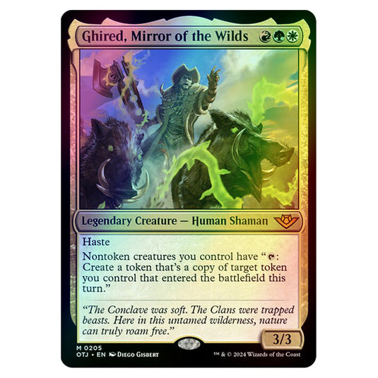 Magic The Gathering - Outlaws of Thunder Junction - Ghired, Mirror of the Wilds - 0205 (Foil)