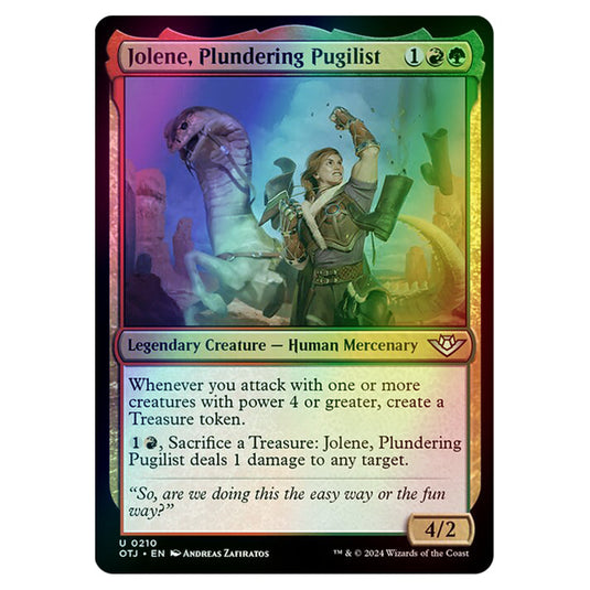 Magic The Gathering - Outlaws of Thunder Junction - Jolene, Plundering Pugilist - 0210 (Foil)